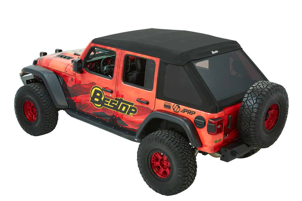 Trektop Ultra - Jeep '18-26 Wrangler JL 4-Door (Premium Black Twill) by Bestop