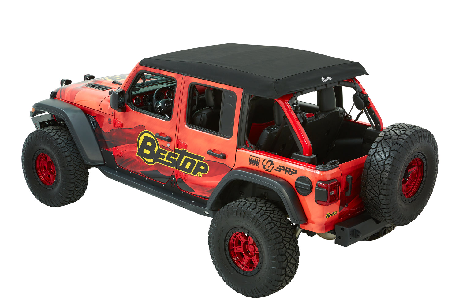 Trektop Ultra - Jeep '18-26 Wrangler JL 4-Door (Premium Black Twill) by Bestop