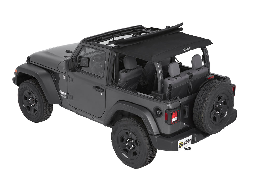 Trektop - Jeep '18-26 Wrangler JL 2-Door (Premium Black Twill) by Bestop