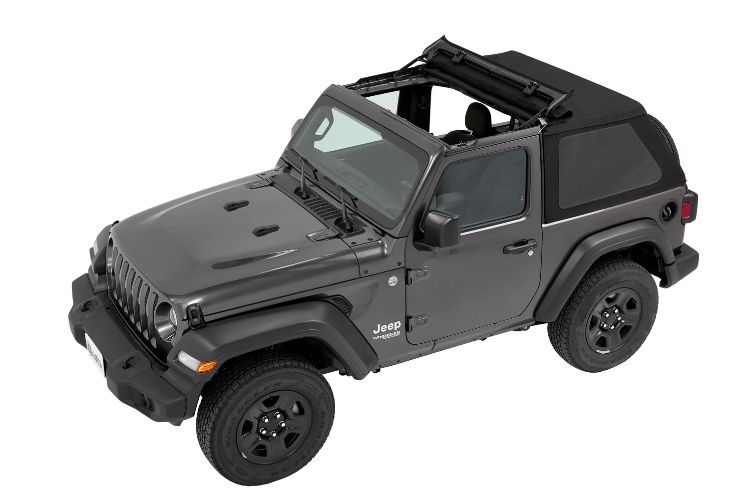 Trektop - Jeep '18-26 Wrangler JL 2-Door (Premium Black Twill) by Bestop