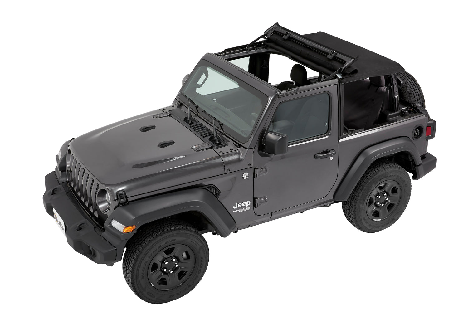 Trektop - Jeep '18-26 Wrangler JL 2-Door (Premium Black Twill) by Bestop
