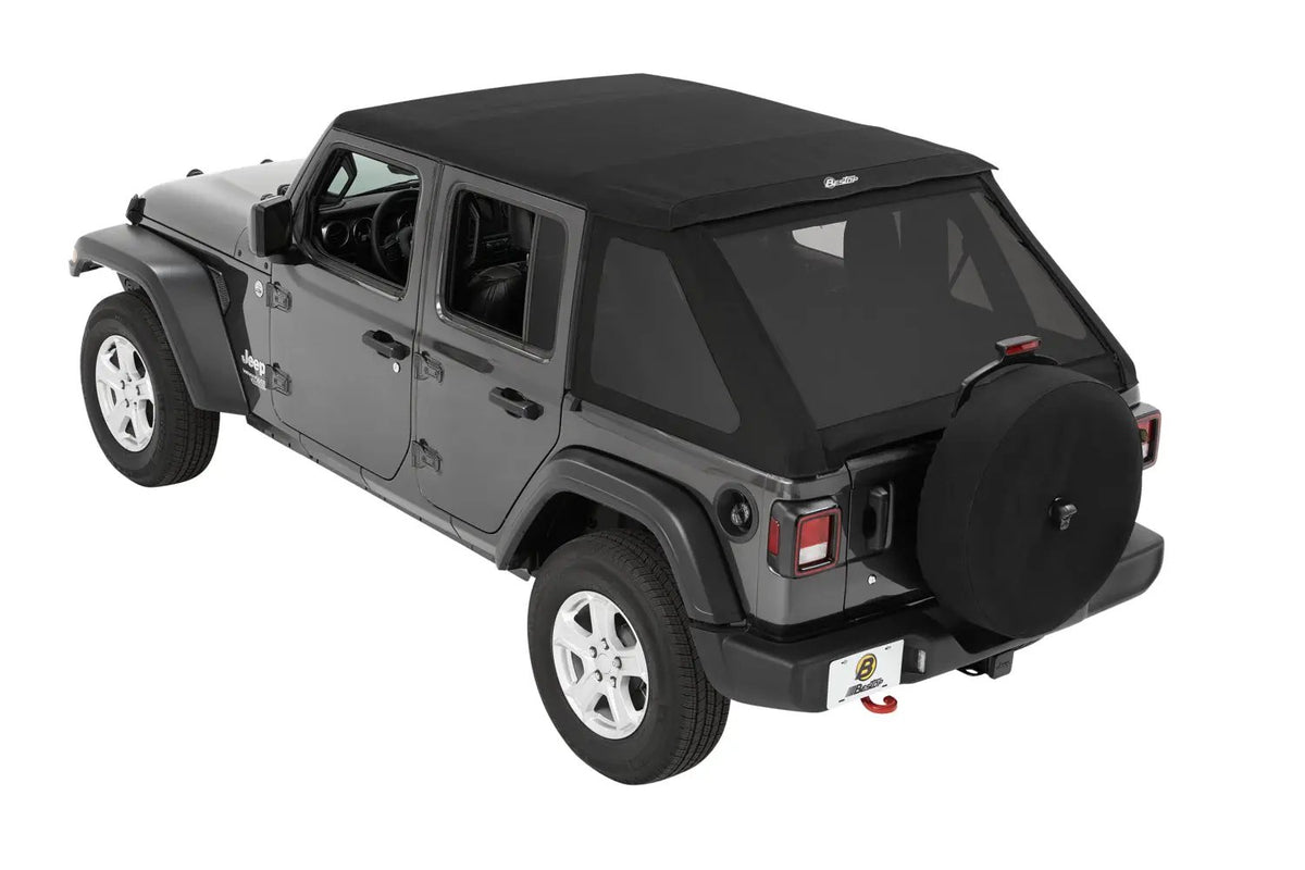 Trektop - Jeep '18-26 Wrangler JL 4-Door (Premium Black Twill) by Bestop