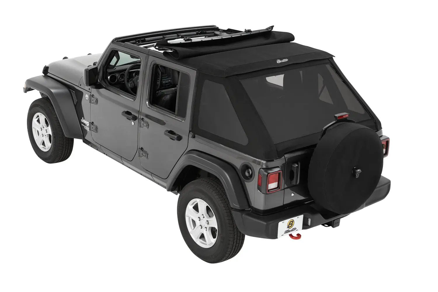 Trektop - Jeep '18-26 Wrangler JL 4-Door (Premium Black Twill) by Bestop