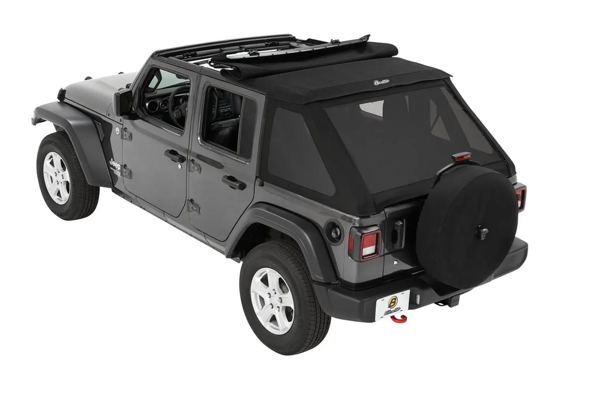 Trektop - Jeep '18-26 Wrangler JL 4-Door (Premium Black Twill) by Bestop