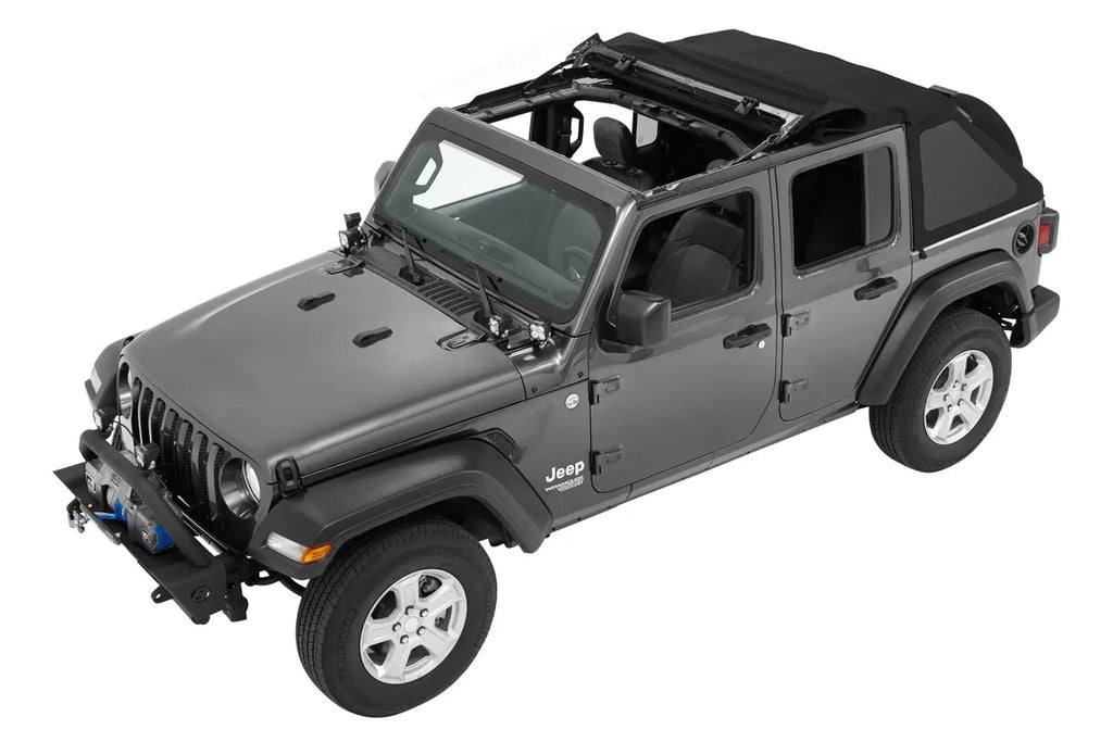 Trektop - Jeep '18-26 Wrangler JL 4-Door (Premium Black Twill) by Bestop