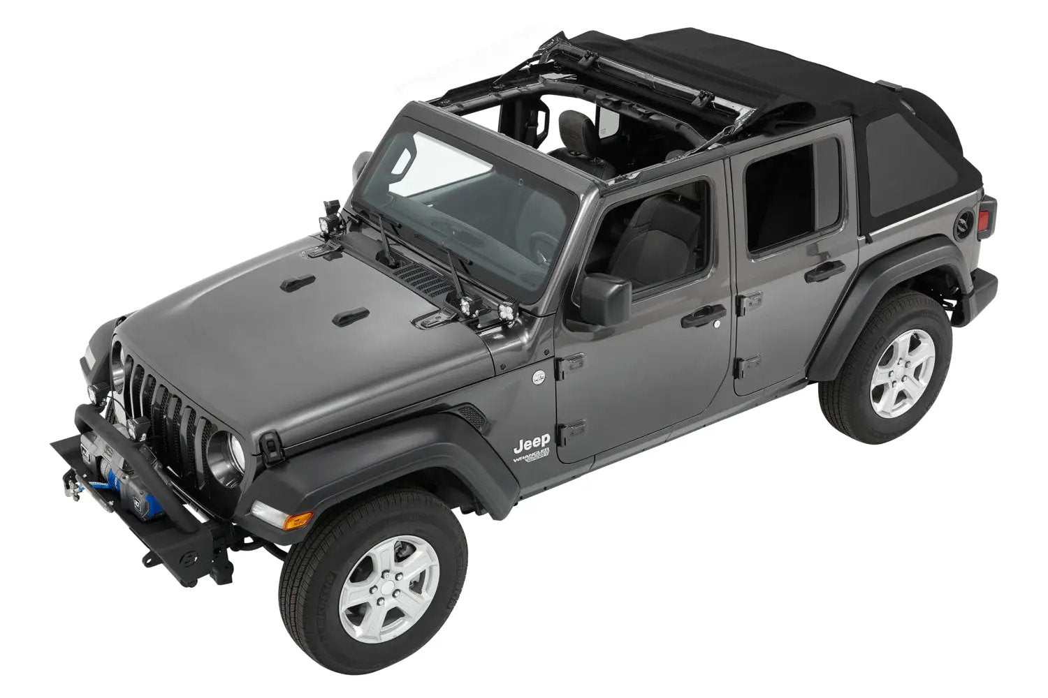 Trektop - Jeep '18-26 Wrangler JL 4-Door (Premium Black Twill) by Bestop