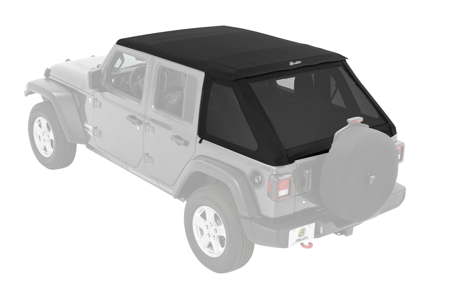 Trektop - Jeep '18-26 Wrangler JL 4-Door (Black Diamond) by Bestop