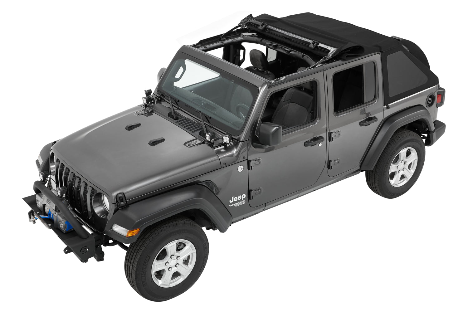 Trektop - Jeep '18-26 Wrangler JL 4-Door (Black Diamond) by Bestop