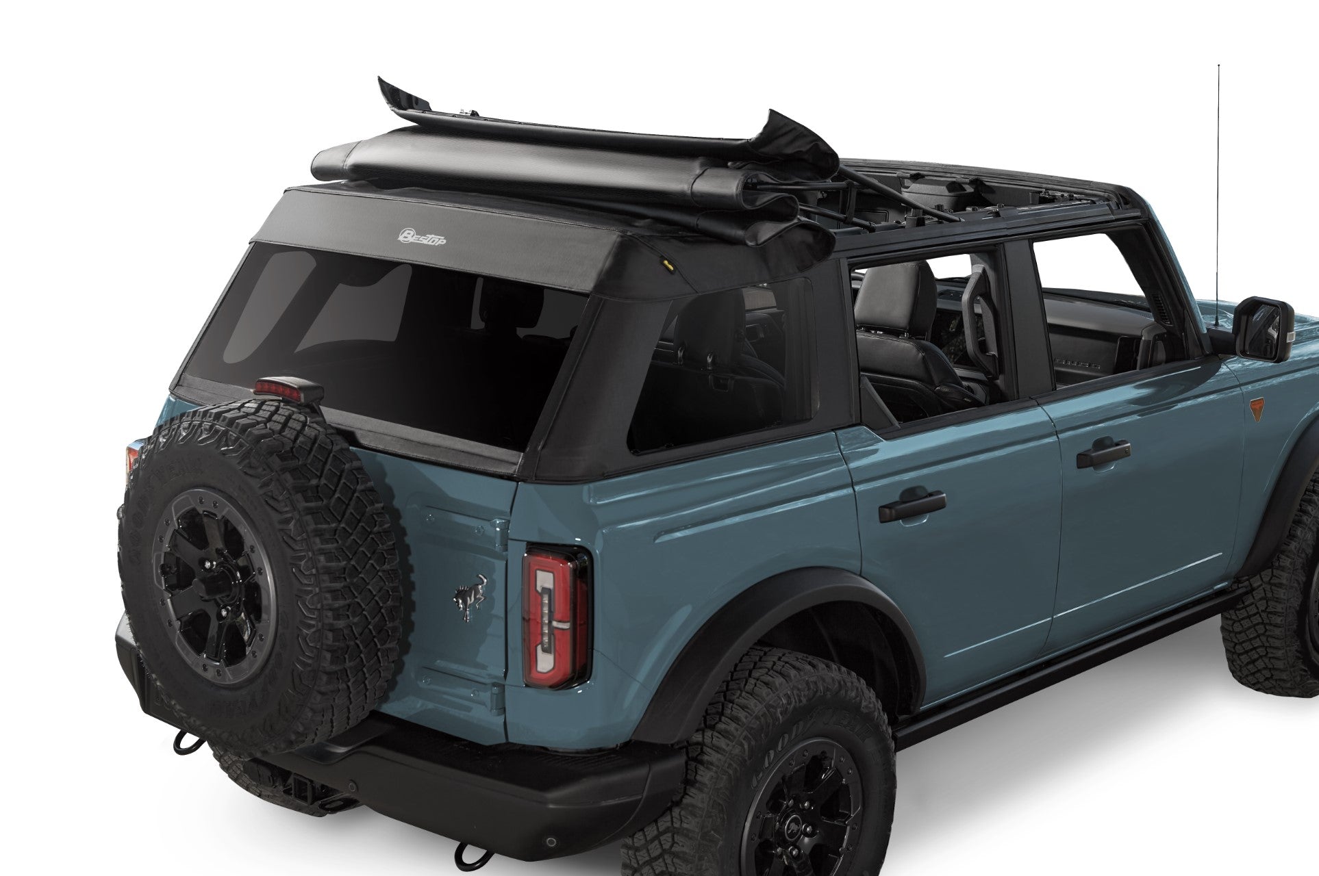 Trektop - '21-27 Bronco 4-Door (Black Diamond) by Bestop