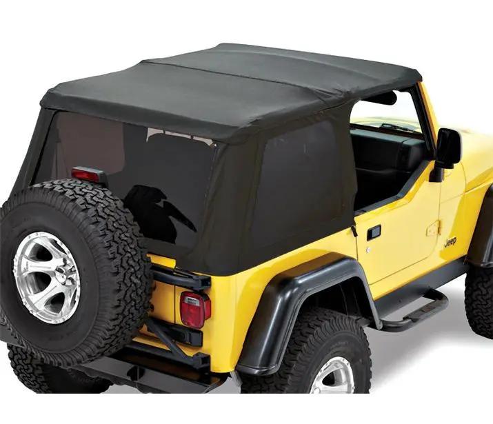 Trektop - Jeep '97-06 Wrangler TJ Exc. Unlimited (Premium Black Twill) by Bestop