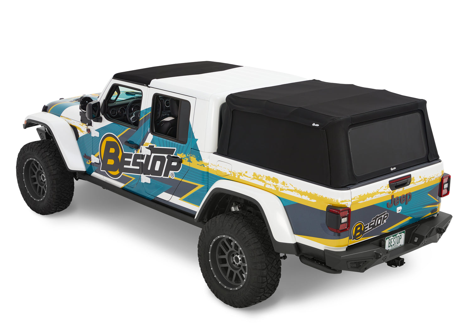 Supertop for Truck 2 - '20-26 Gladiator; For 5 ft. bed (Black Diamond) by Bestop