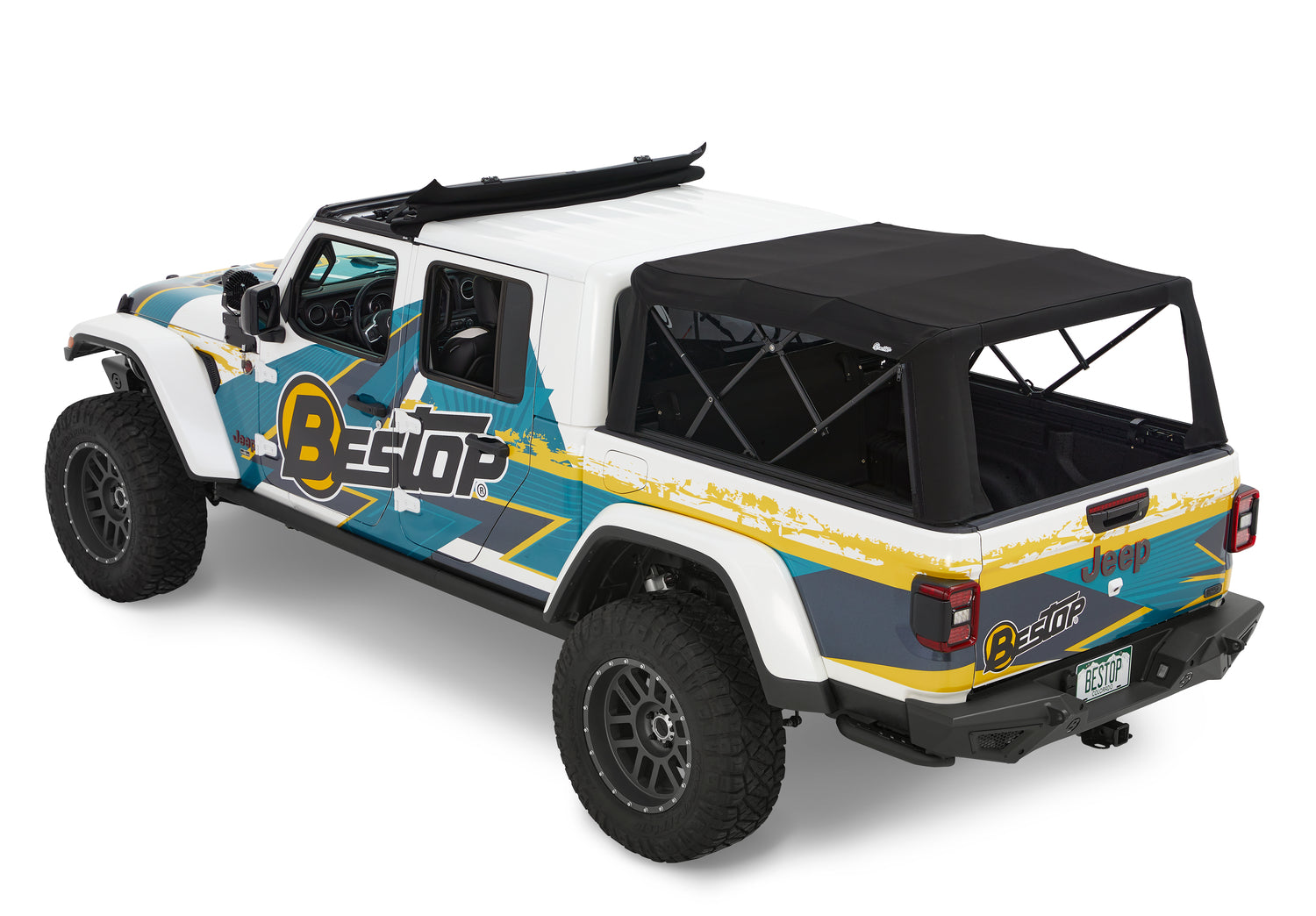Supertop for Truck 2 - '20-26 Gladiator; For 5 ft. bed (Black Diamond) by Bestop