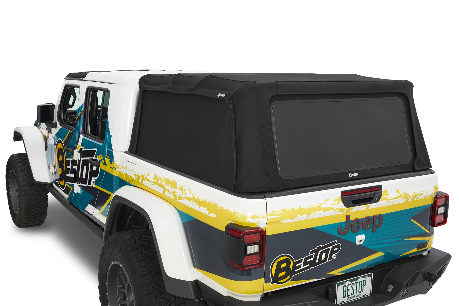 Supertop for Truck 2 - '20-26 Gladiator; For 5 ft. bed (Black Diamond) by Bestop
