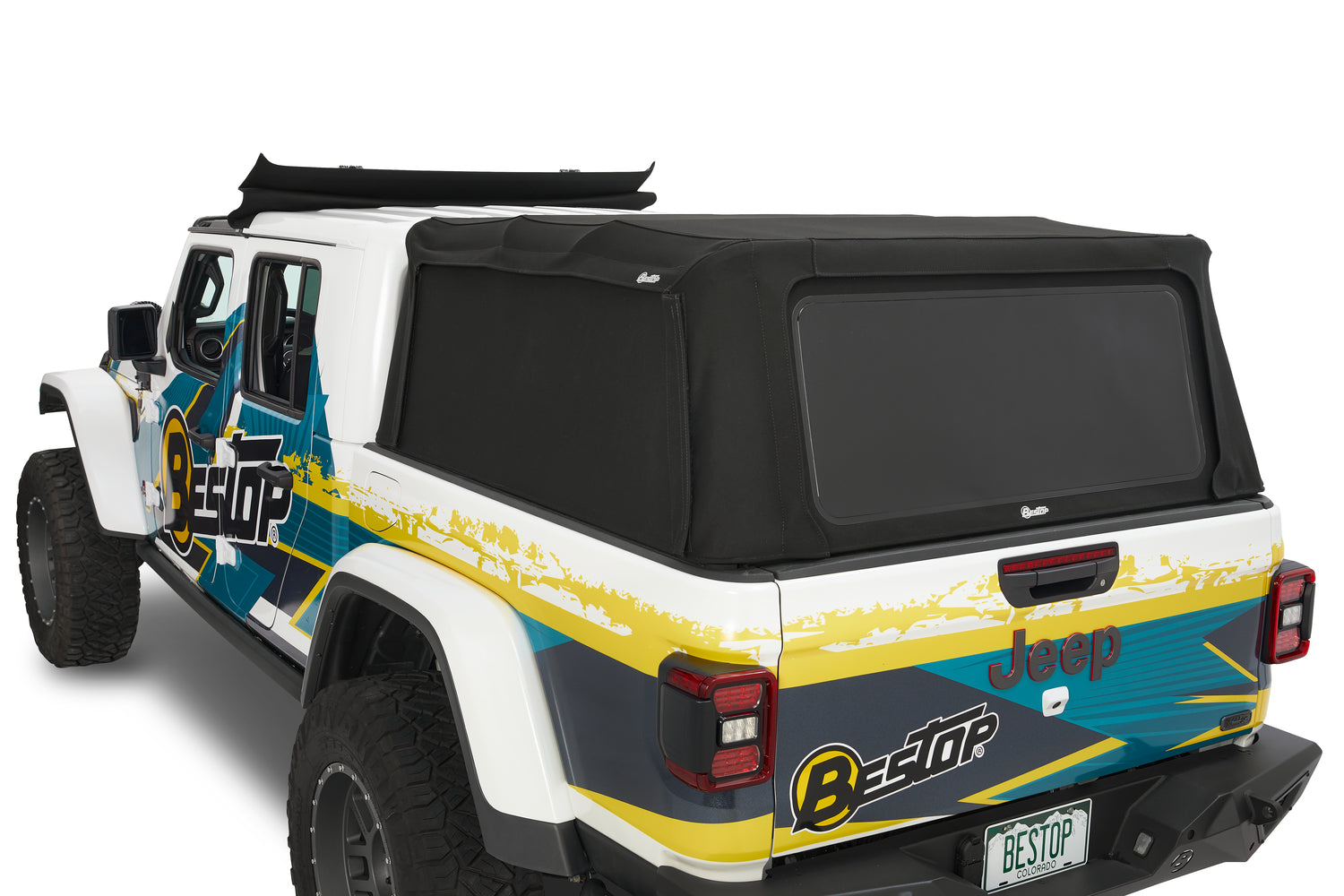 Supertop for Truck 2 - '20-26 Gladiator; For 5 ft. bed (Black Diamond) by Bestop