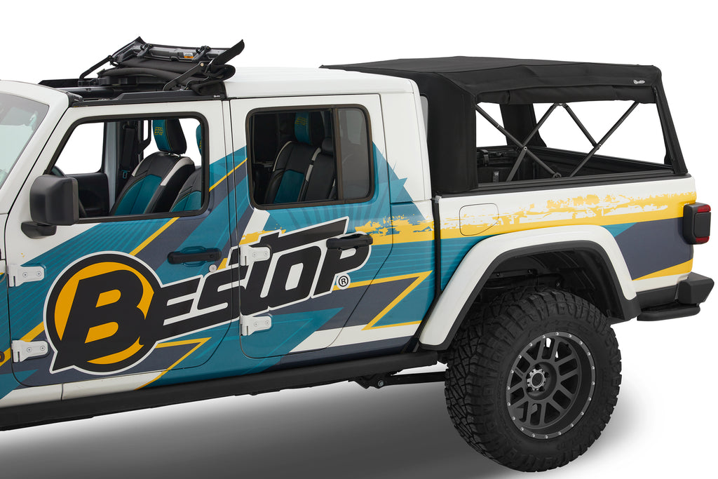 Supertop for Truck 2 - '20-26 Gladiator; For 5 ft. bed (Black Diamond) by Bestop