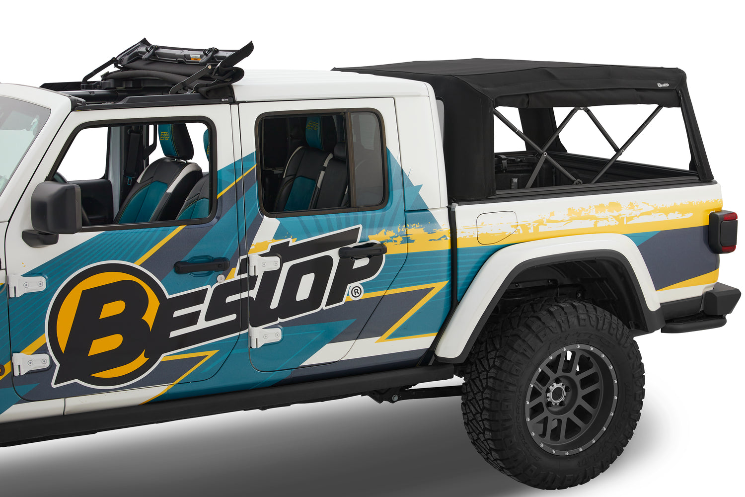 Supertop for Truck 2 - '20-26 Gladiator; For 5 ft. bed (Black Diamond) by Bestop