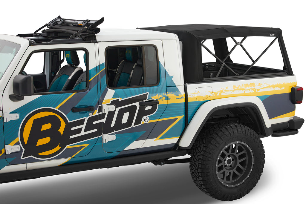 Supertop for Truck 2 - '20-26 Gladiator; For 5 ft. bed (Black Diamond) by Bestop
