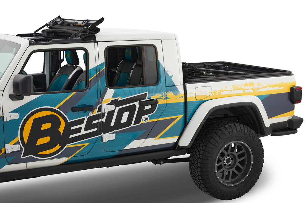Supertop for Truck 2 - '20-26 Gladiator; For 5 ft. bed (Black Diamond) by Bestop