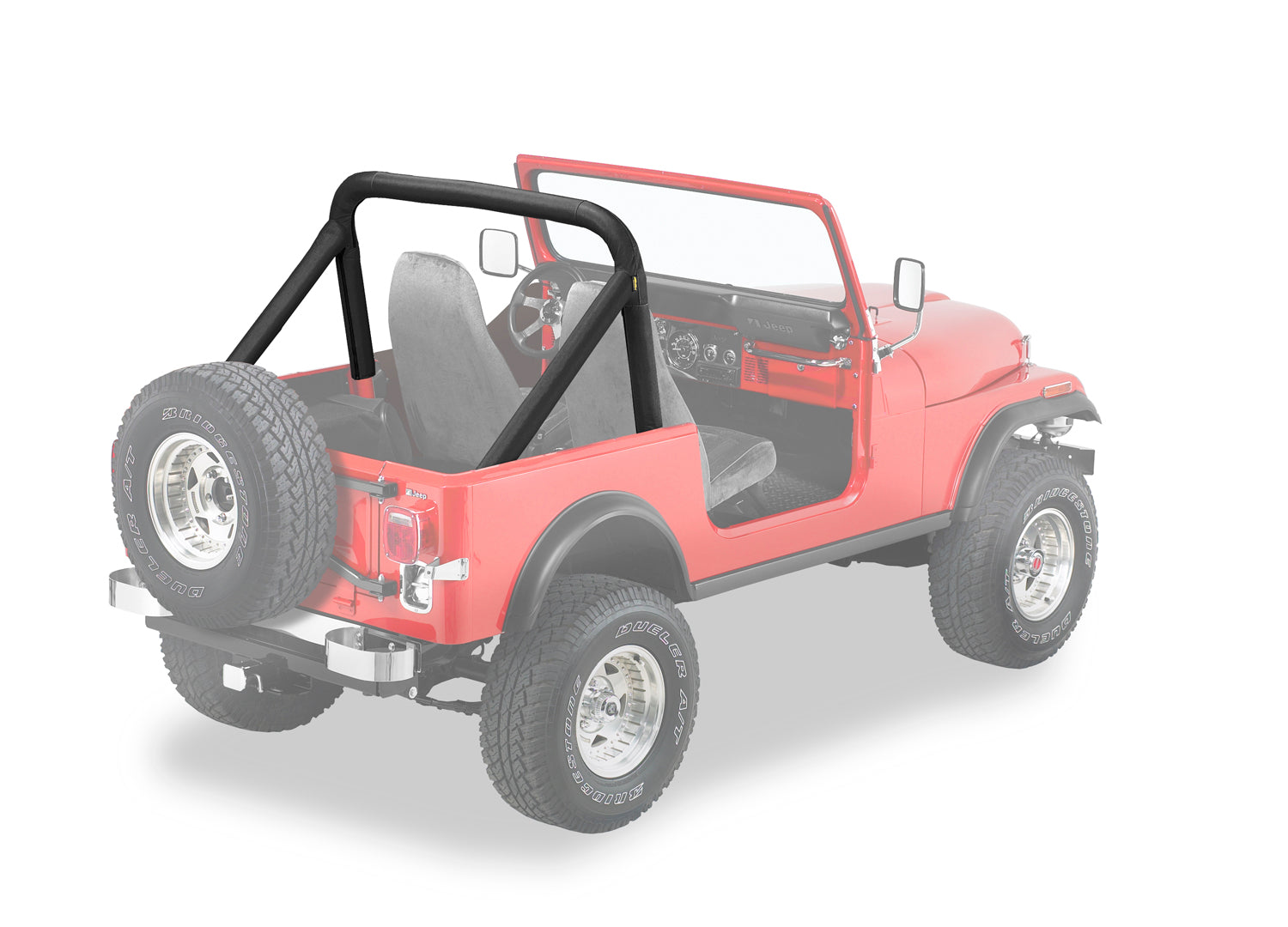 Sport Bar Cover - Jeep '80-83 CJ5 / '80-86 CJ7 (Black Denim) by Bestop
