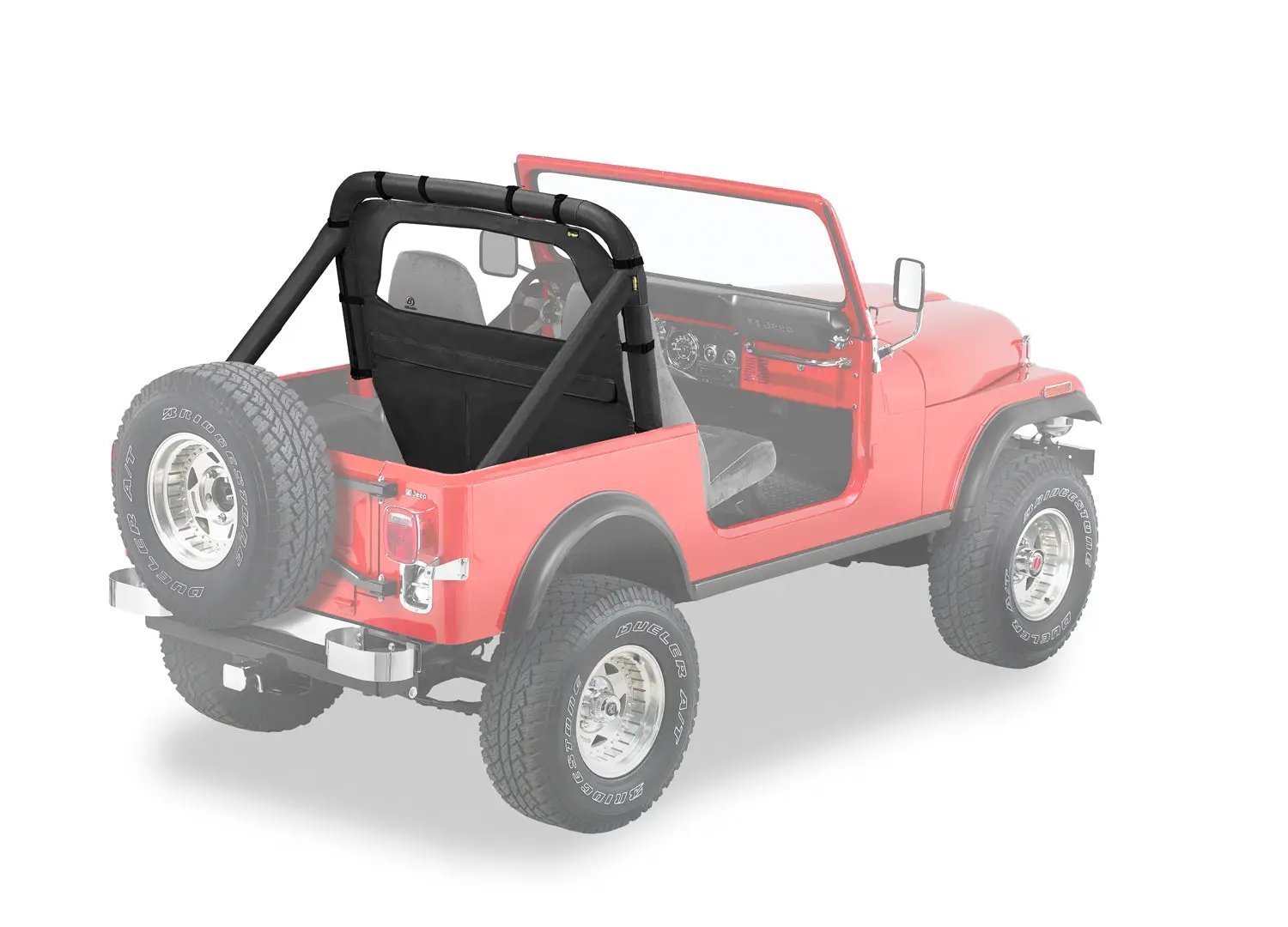 Windjammer - Jeep '80-83 CJ5 / '80-86 CJ7 / '87-95 Wrangler YJ (Black Crush) by Bestop