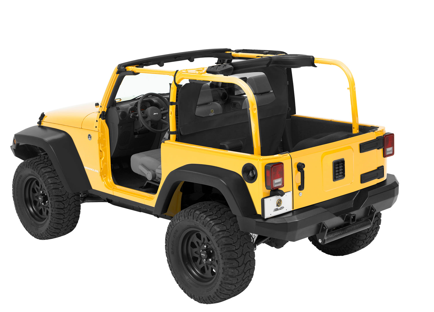 Windjammer - Jeep '07-18 Wrangler JK 2-Door (Black Diamond) by Bestop