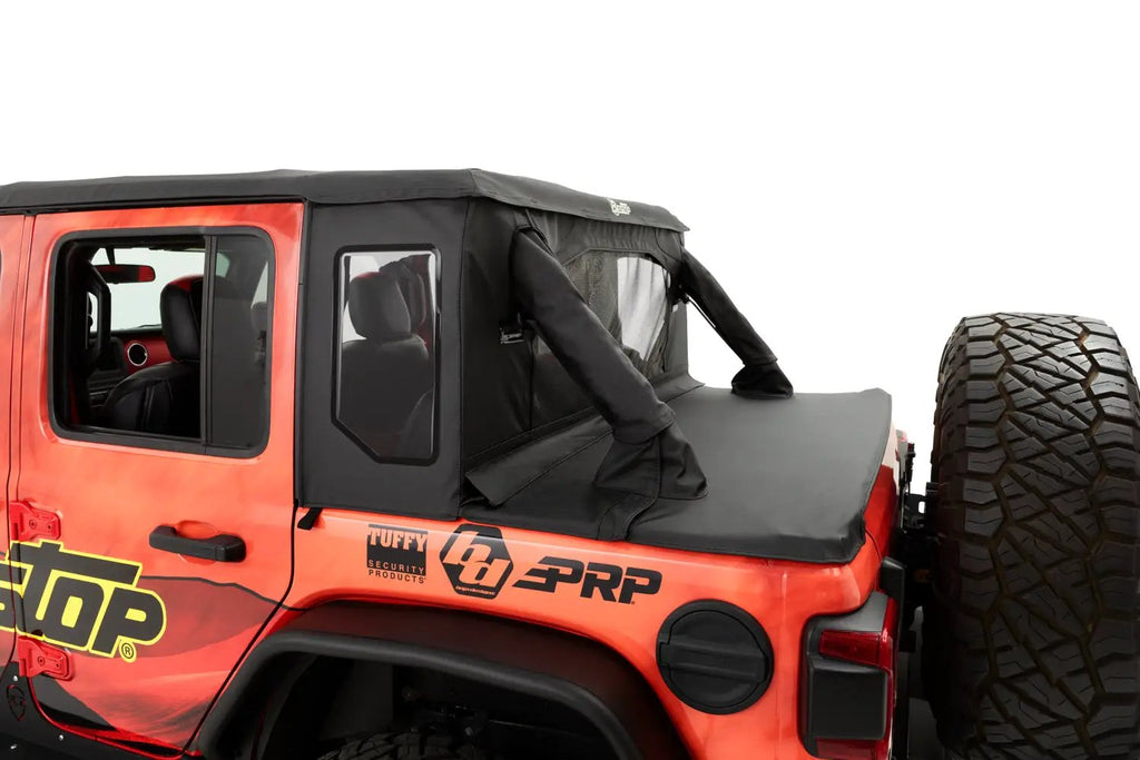 Halftop Conversion Kit - Jeep '18-2023 Wrangler JL 4-Door (Premium Black Twill) by Bestop