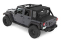 Halftop Conversion Kit - Jeep '07-18 Wrangler JK 4-Door (Premium Black Twill) by Bestop