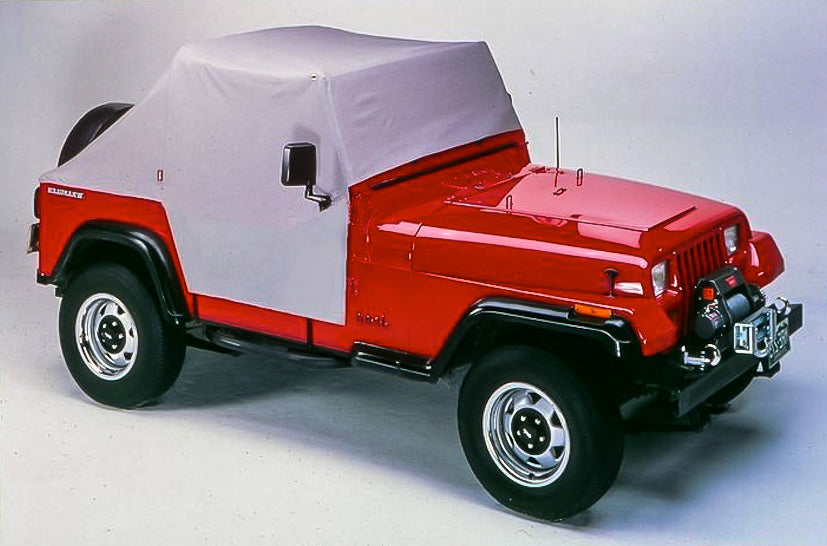 All Weather Trail Cover - Jeep '76-86 CJ7 / '87-91 Wrangler YJ (Charcoal / Gray) by Bestop