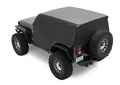 All Weather Trail Cover - Jeep '07-18 Wrangler JK / '18-26 JL 2-Door (Black) by Bestop
