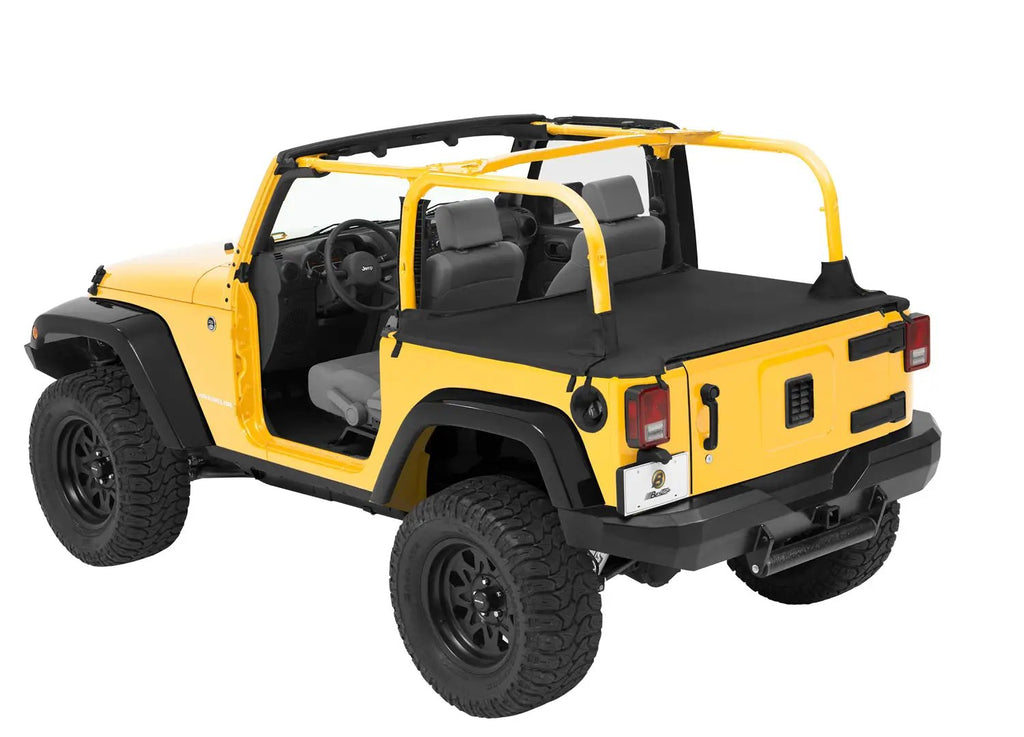 Duster Deck Cover - Jeep '07-18 Wrangler JK 2-Door (Black Diamond) by Bestop