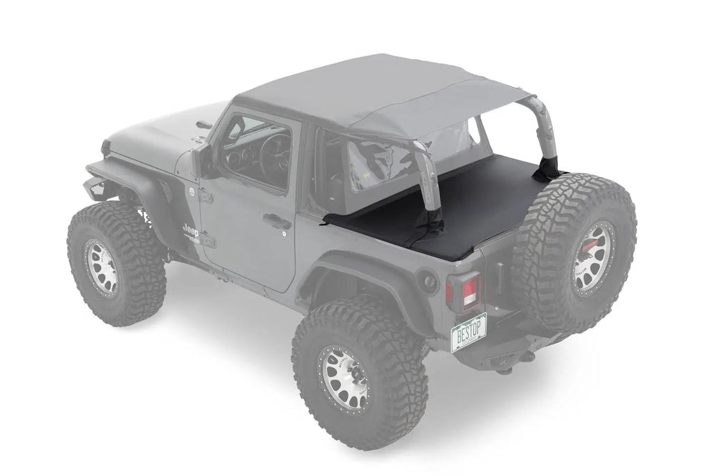 Duster Deck Cover - Jeep '18-26 Wrangler JL 2-Door (Black Diamond) by Bestop
