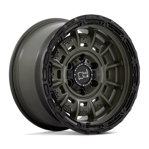 LEGION 17X9 6X5.5 106 OD-GRN-BLK -12 by Black Rhino Wheels