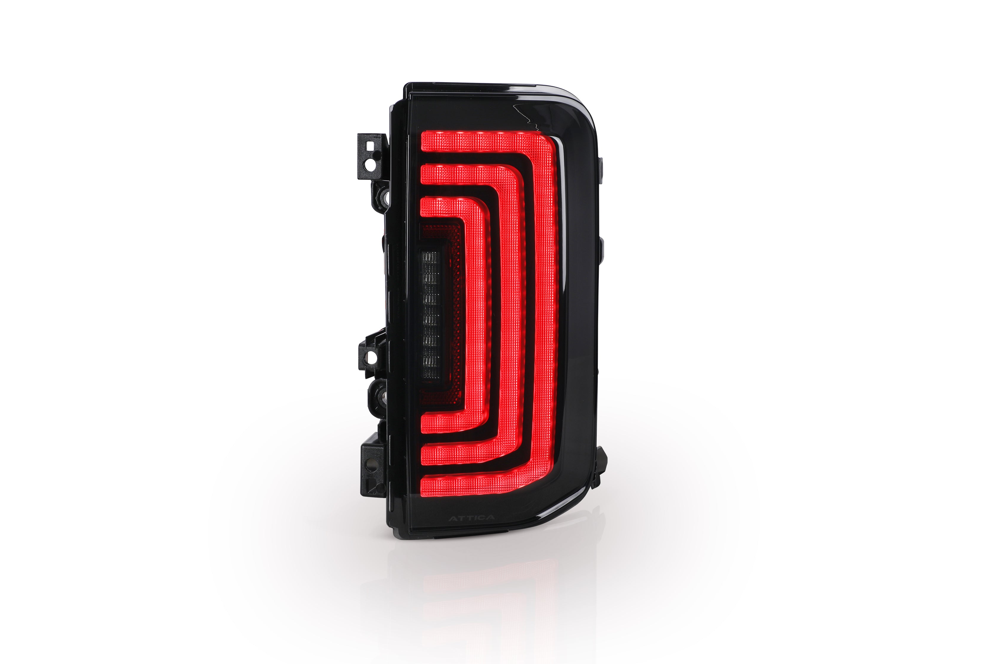 2021-2024 Ford Bronco Rogue Series LED Tail Lights Sequential - Black/Smoke by Attica 4x4
