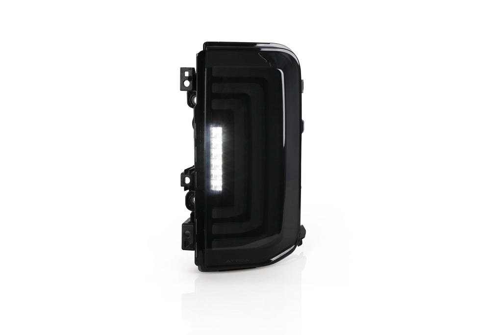 2021-2024 Ford Bronco Rogue Series LED Tail Lights Sequential - Black/Smoke by Attica 4x4