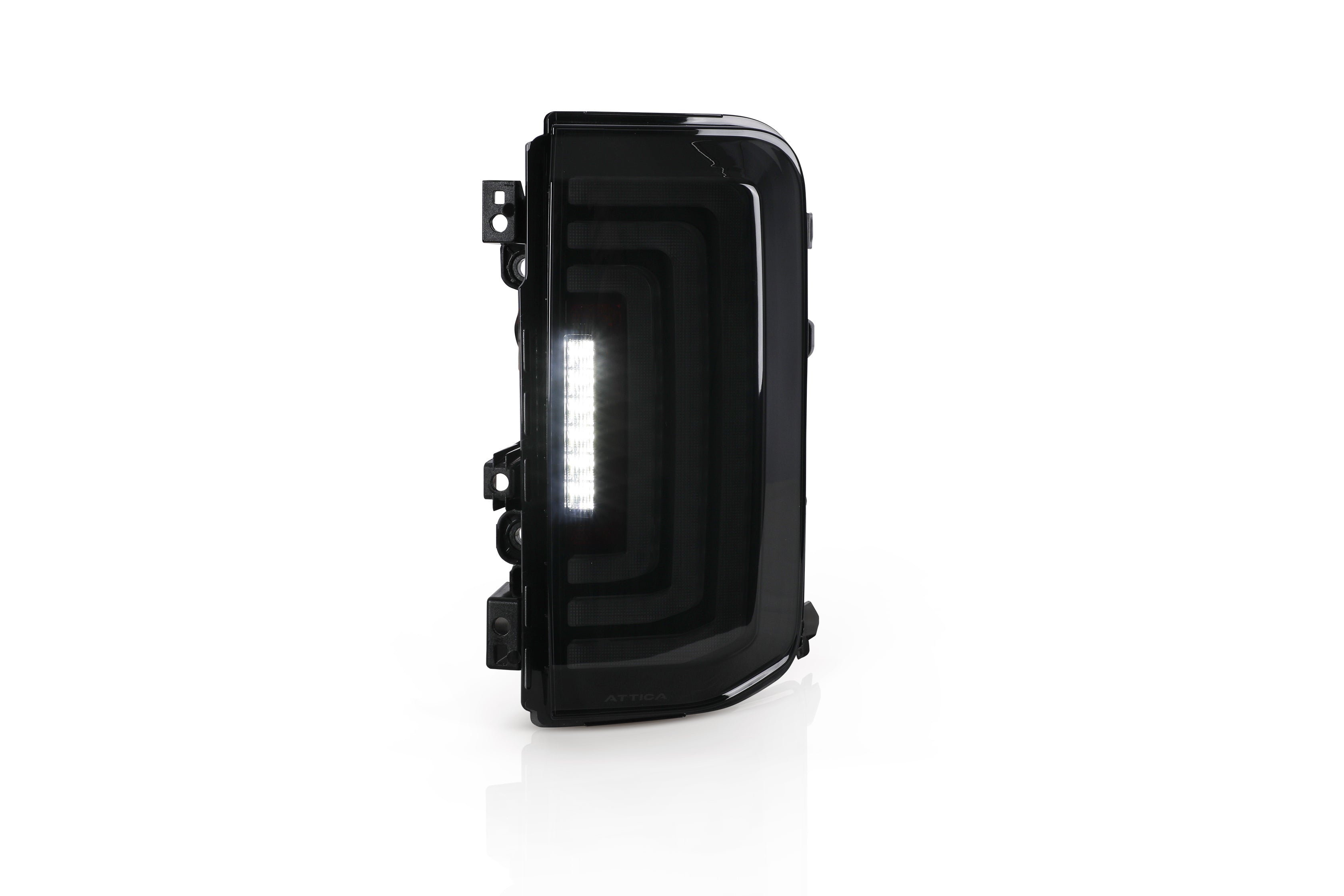 2021-2024 Ford Bronco Rogue Series LED Tail Lights Sequential - Black/Smoke by Attica 4x4