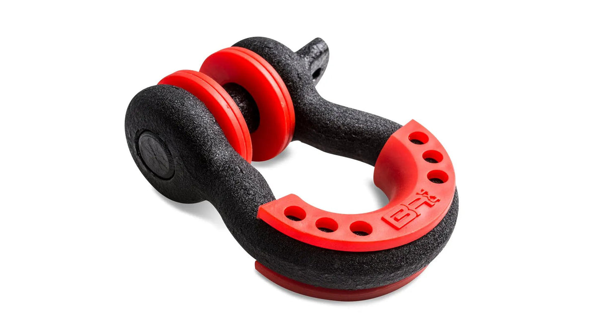 3/4" Black D-Ring With Isolators, Single by Body Armor 4x4