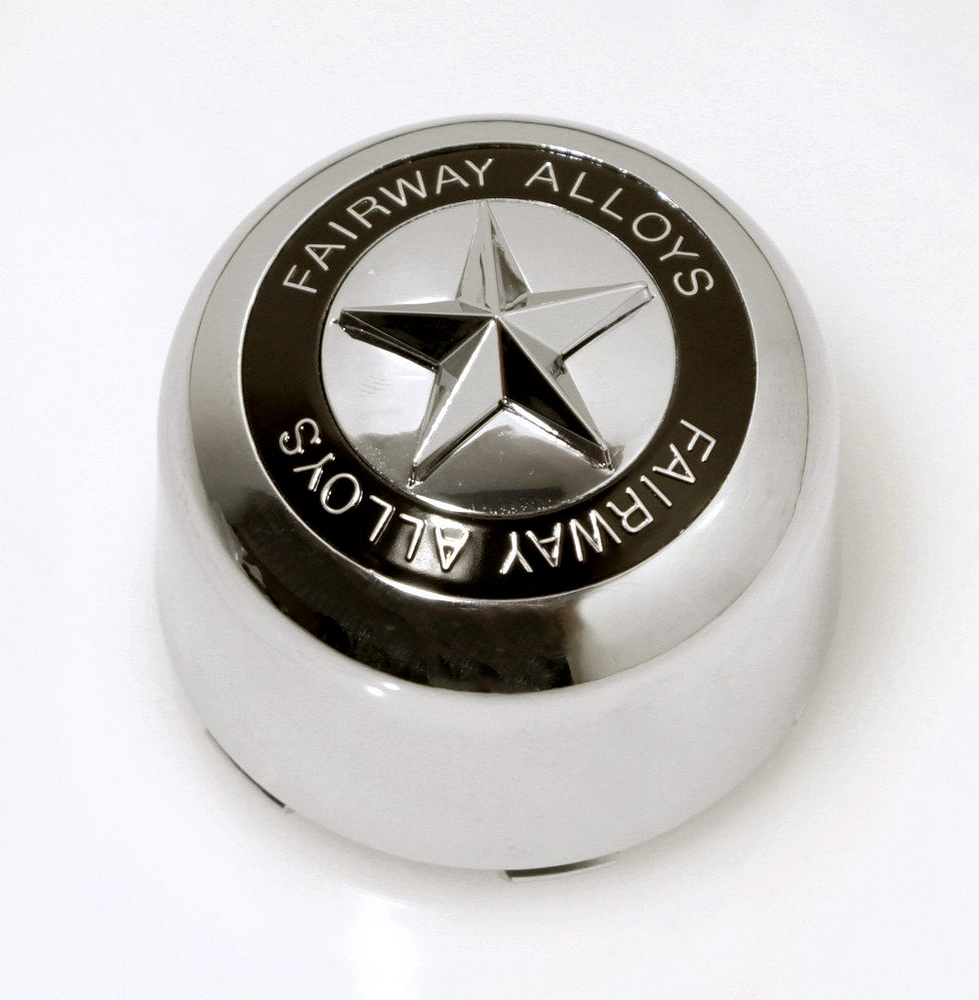 FA STAR CAP - POP IN STYLE - CHROME by Fairway Alloys