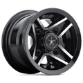 DIVOT UTV 8X7 MACH GLOSS BLACK 00MM by Fairway Alloys