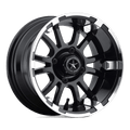 SIXER UTV 14X6.5 MACH G-BLACK -20MM by Fairway Alloys