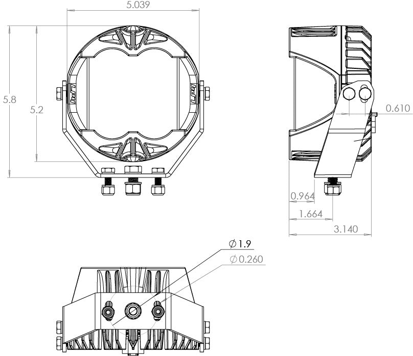 LP4 Pro LED Light Pod Pair (Driving/Combo; Baja Amber) by Baja Designs