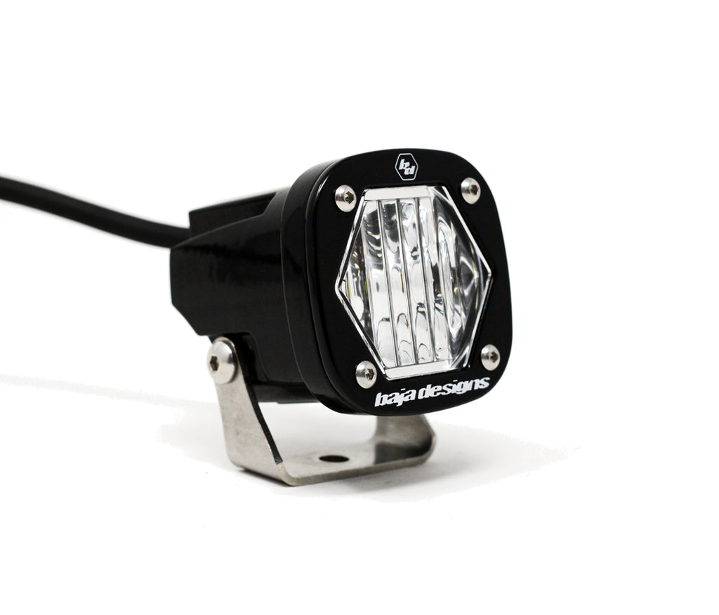 S1 Black LED Light Pod (Wide Cornering; Clear) by Baja Designs
