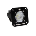 S1 Black Flush Mount LED Light Pod (Work/Scene; Clear) by Baja Designs