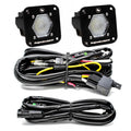 S1 Black Flush Mount LED Light Pod Reverse Kit (Work/Scene; Clear) by Baja Designs