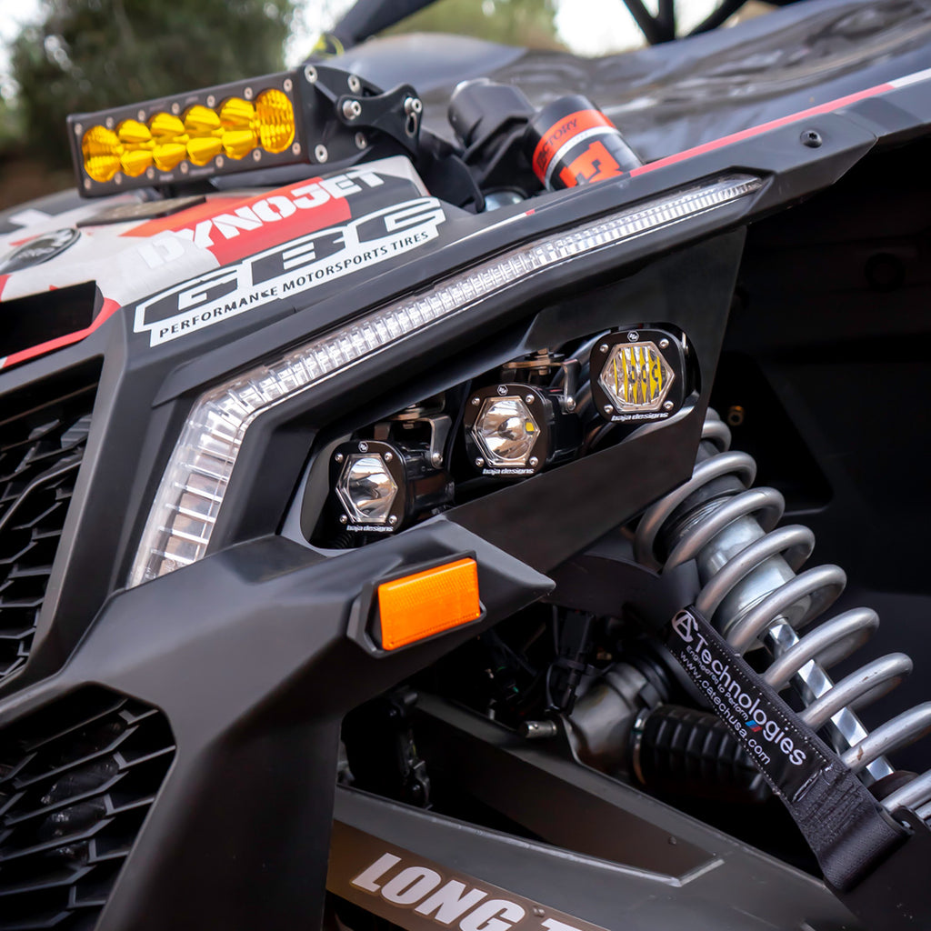 S1 LED Headlight Kit - '17-24 Maverick X3 (Multi-Pattern, Clear) by Baja Designs