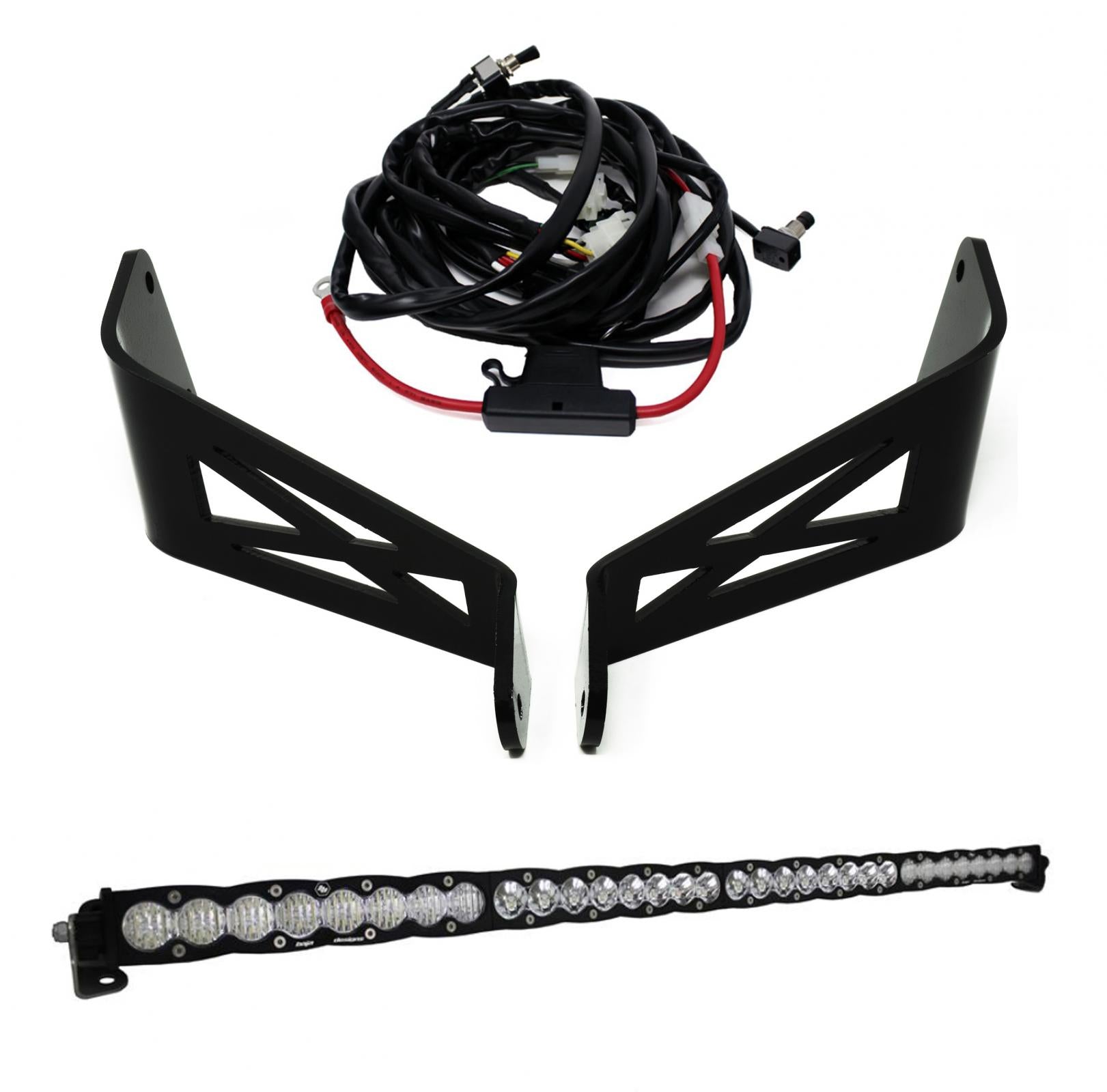 S8 40 Inch Roof Mount Kit - '17-24 Maverick X3 (Driving/Combo; Clear) by Baja Designs
