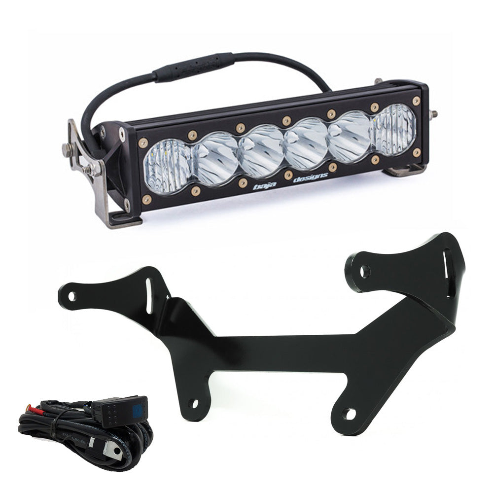 OnX6+ LED 10 Inch Shock Mount Kit - '17-24 Maverick X3 (Driving/Combo; Clear) by Baja Designs
