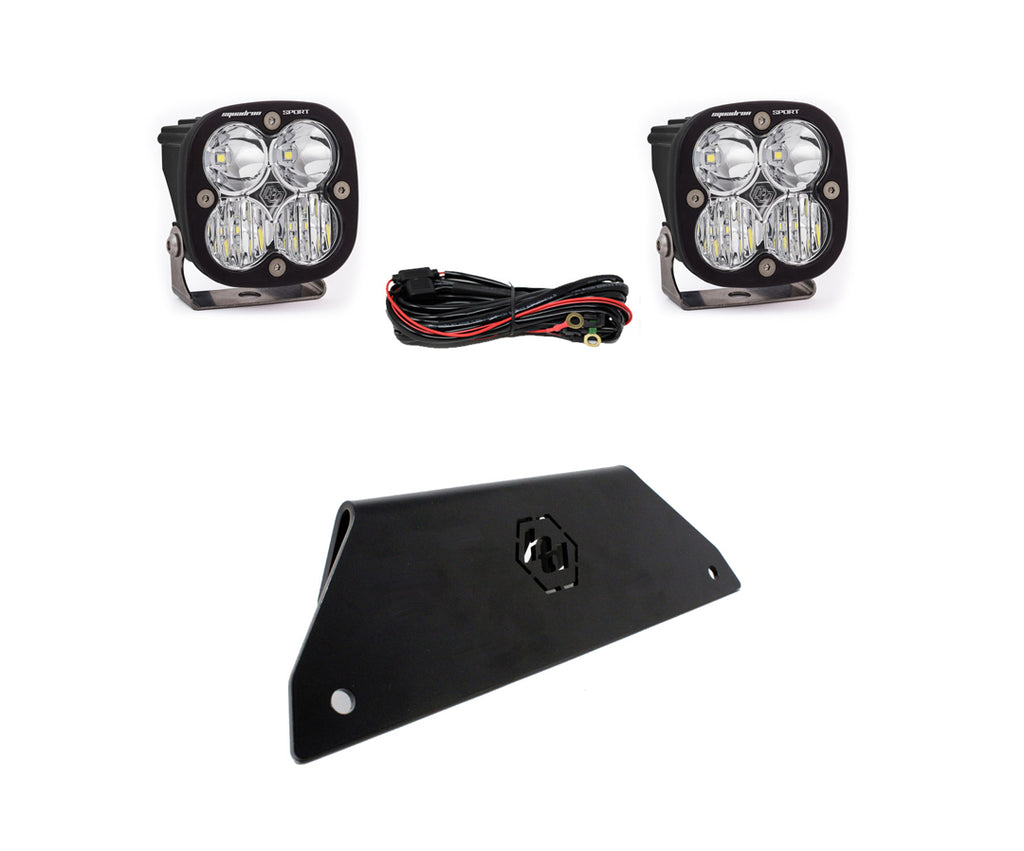 Squadron Sport Lower Bumper Kit - '20-24 RZR Pro XP (Driving/Combo; Clear) by Baja Designs