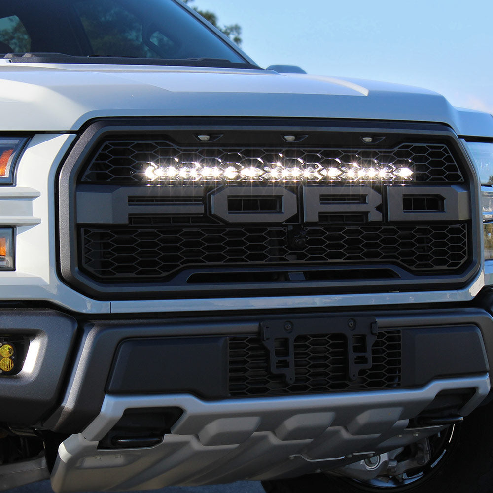 S8 30 Inch Grille Upper Kit - '17-20 F-150 Raptor (Driving/Combo; Clear) by Baja Designs