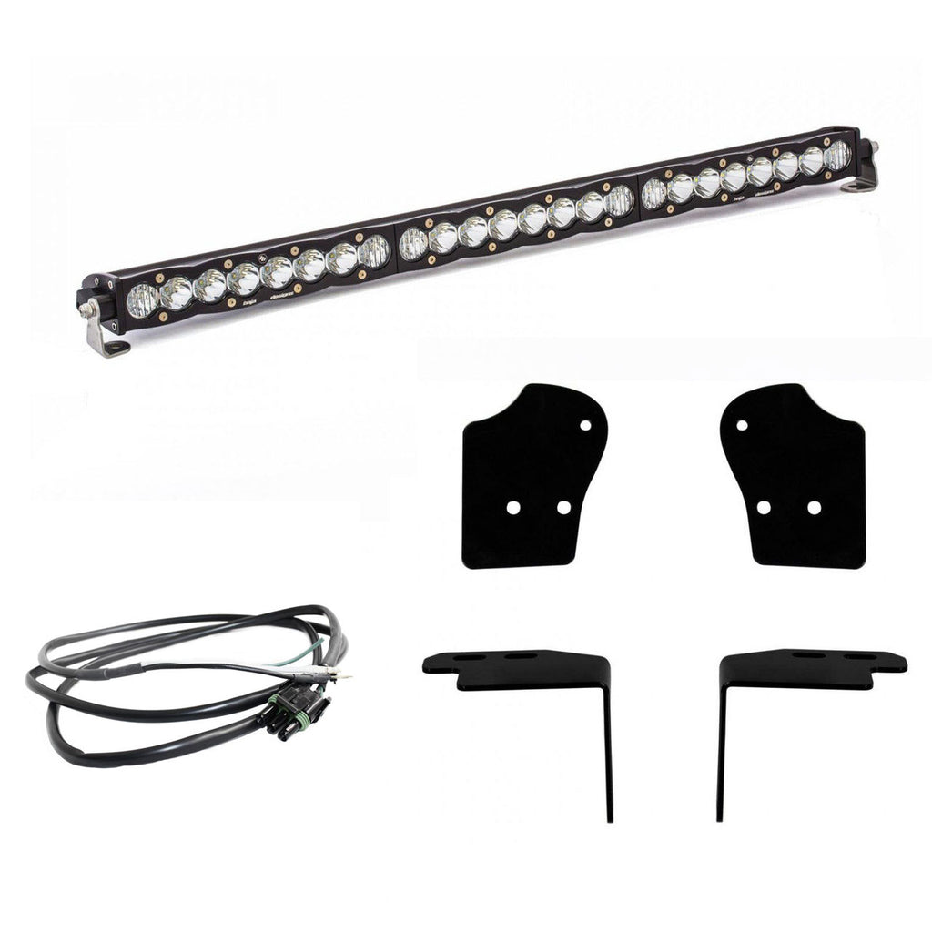 S8 30 Inch Grille Upper Kit - '17-20 F-150 Raptor (Driving/Combo; Clear) by Baja Designs