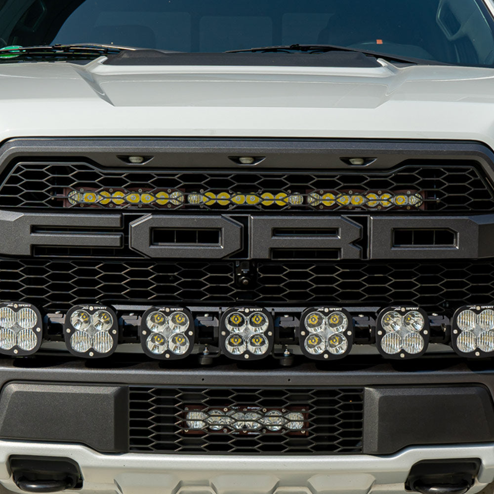 S8 30 Inch Grille Upper Kit - '17-20 F-150 Raptor (Driving/Combo; Clear) by Baja Designs